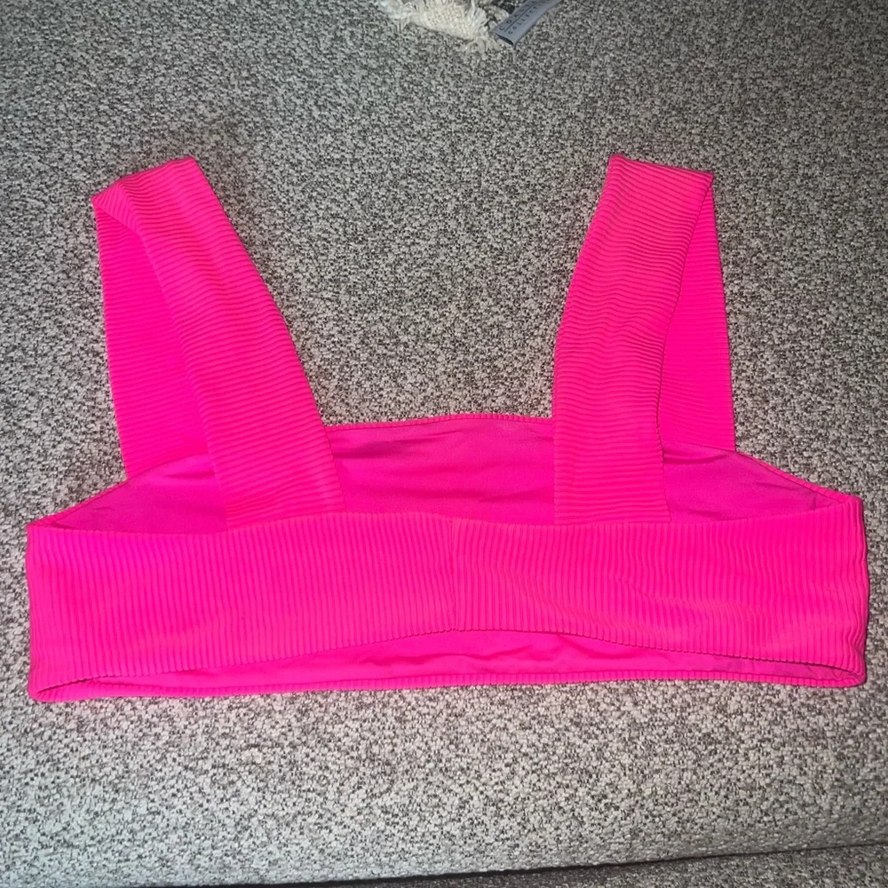 Frankie’s bikinis Pink Ribbed Women's Top
